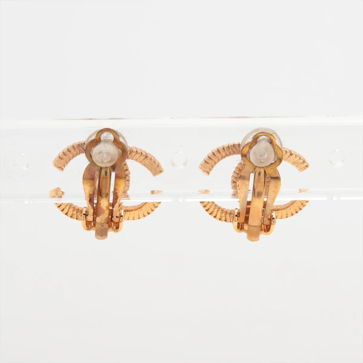 Chanel CC Logo Clip-On Earrings