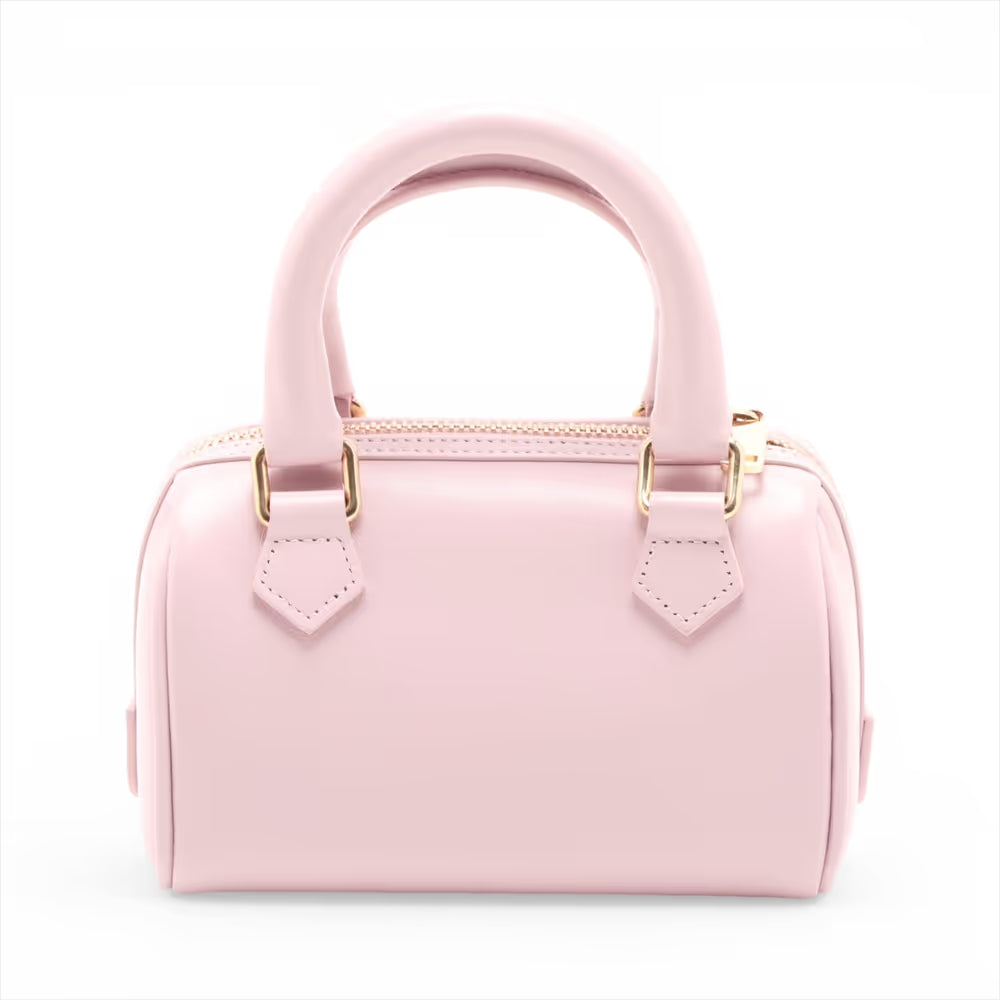Celine Triomphe Mini Boston Leather Two-Way Handbag Pink