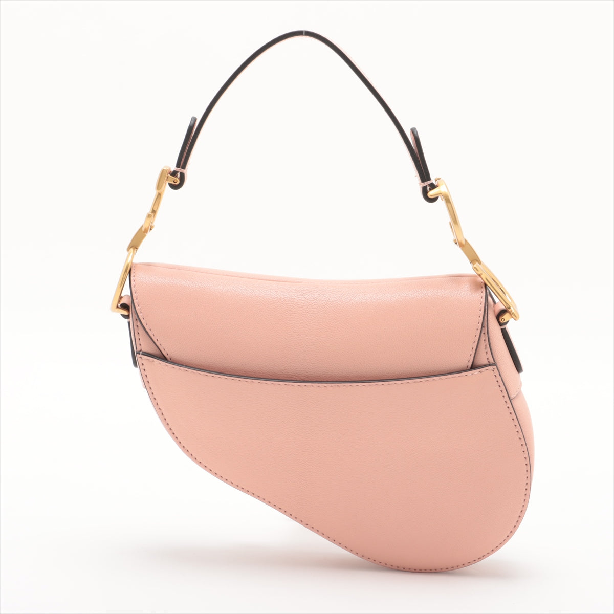 Christian Dior Leather Saddle Bag Salmon Pink