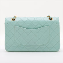 Load image into Gallery viewer, Chanel Matelasse 25 Lambskin Double Flap Double Chain Bag Tiffany Blue