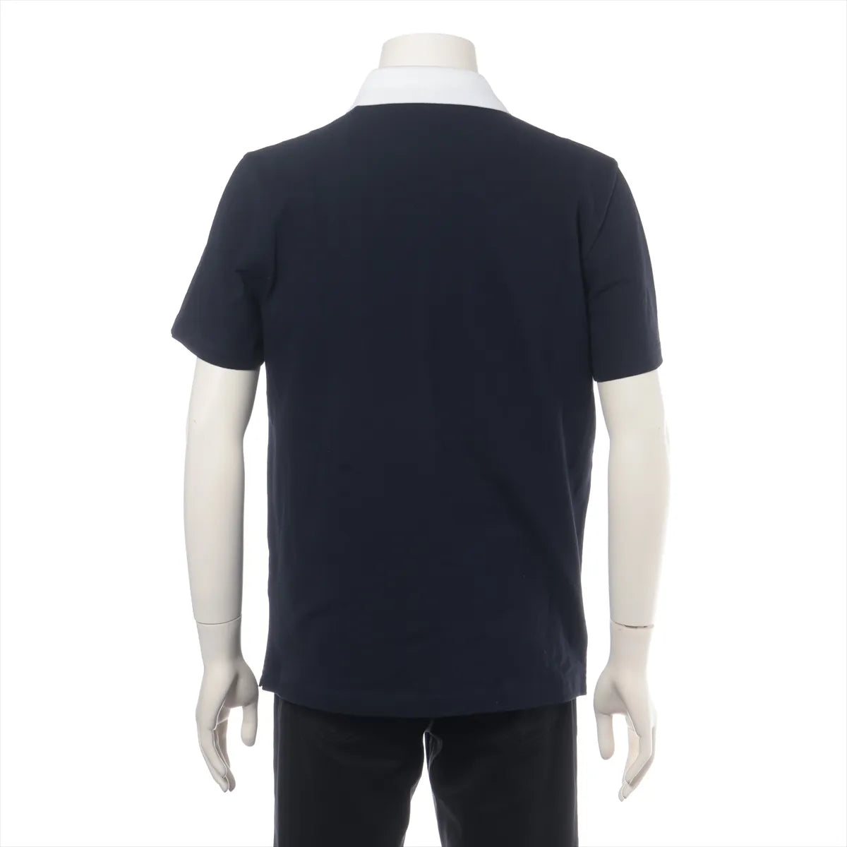 Fendi Cotton Polo Shirt Navy x White