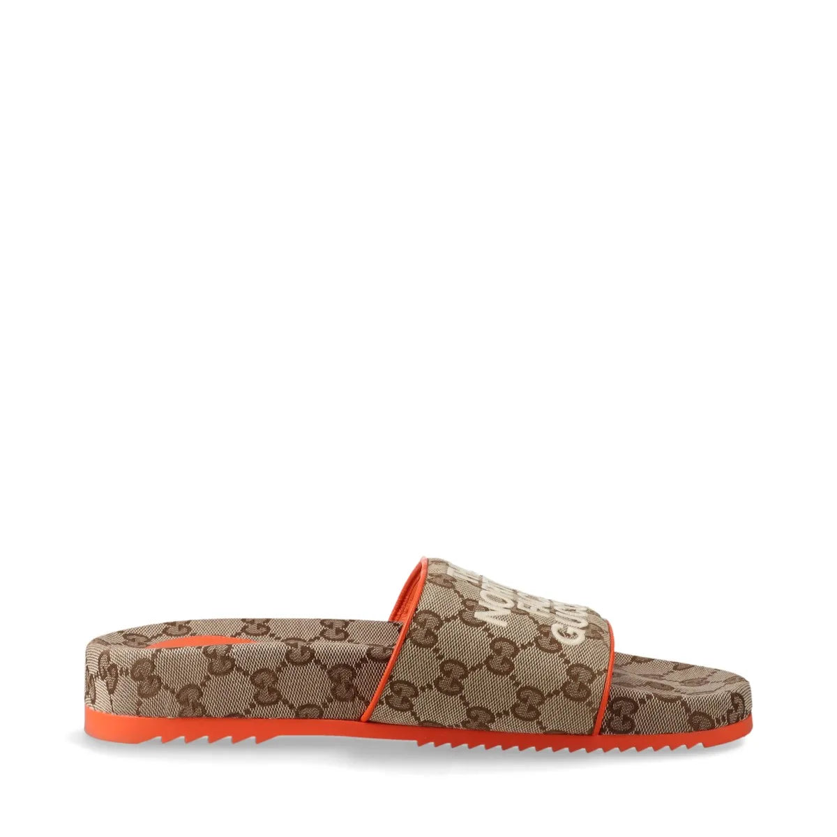 Gucci x North Face GG Canvas Mens Sandal Beige x Orange