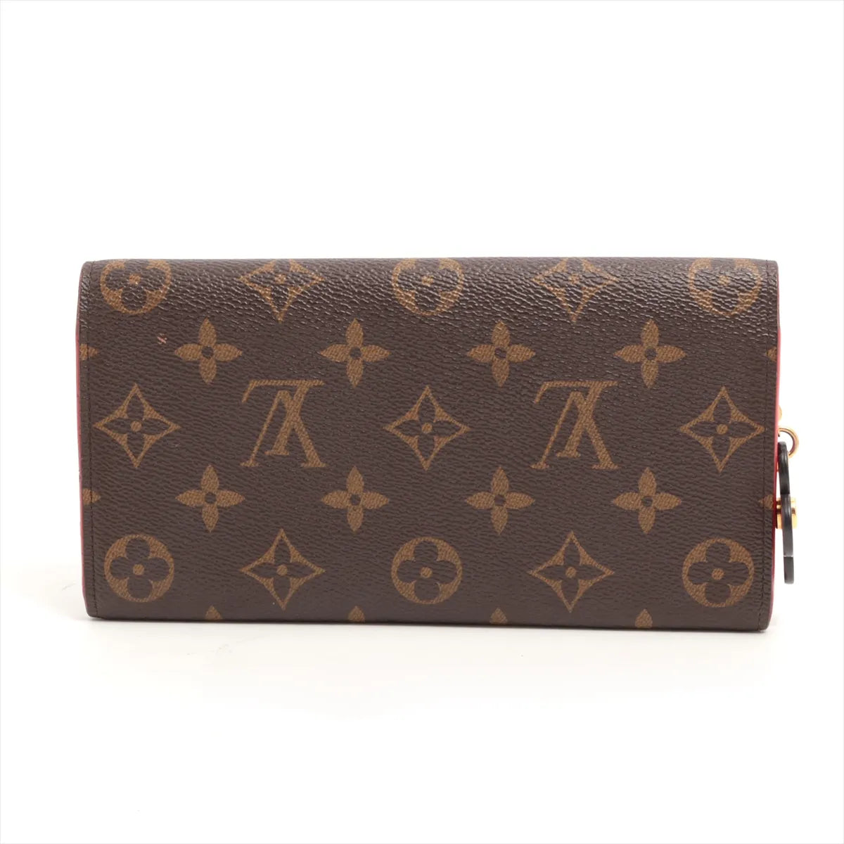 Louis Vuitton Monogram Emilie Long Wallet Poppy Red