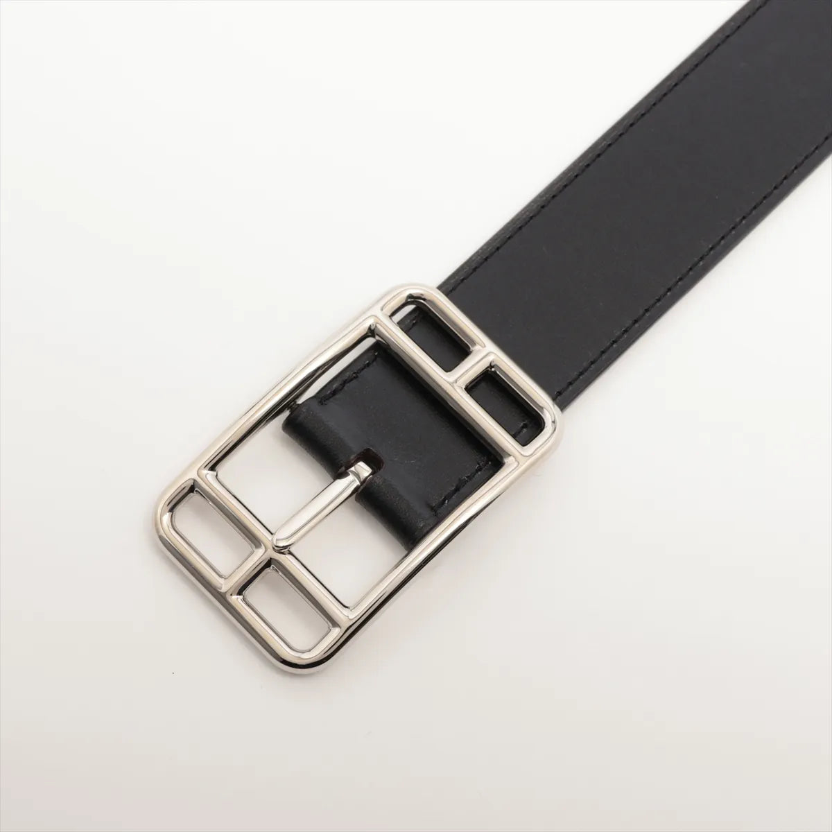 Hermès Cape Belt Box Calf × Togo Black x Chocolate