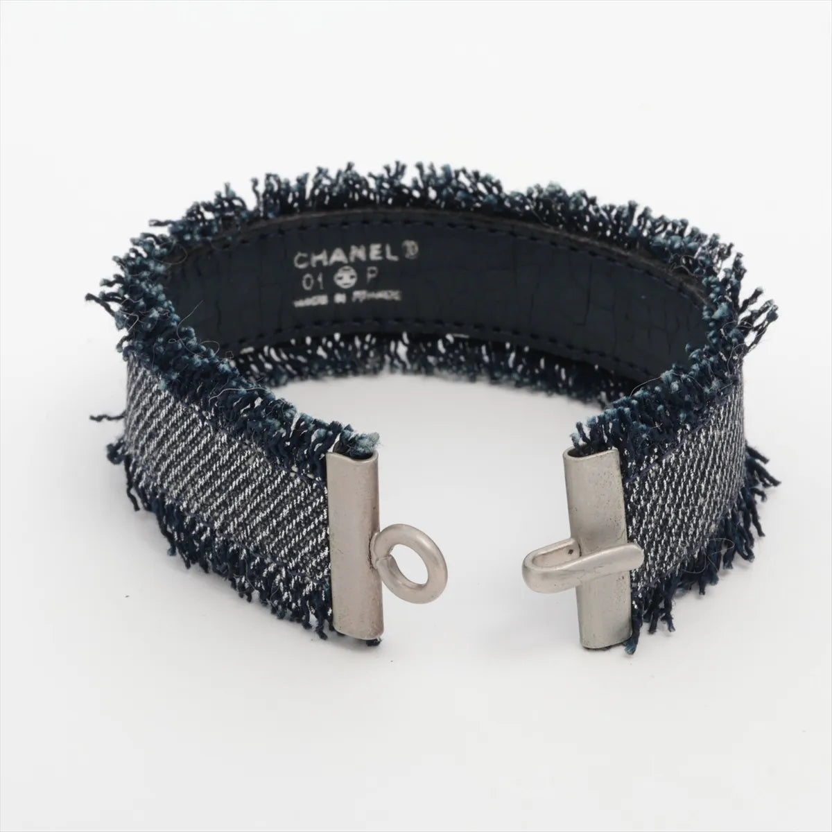 Chanel Logo Denim Bangle