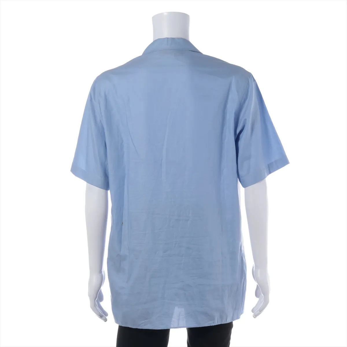 Gucci Cotton Polo Shirt Light Blue x White