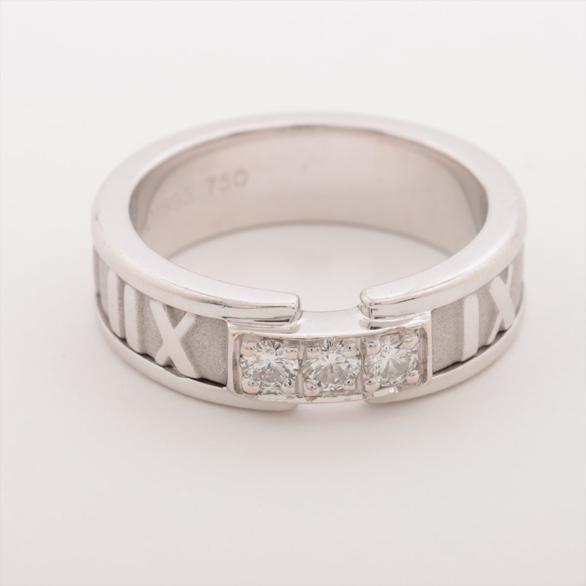 Tiffany & Co. Atlas Diamond Ring White Gold