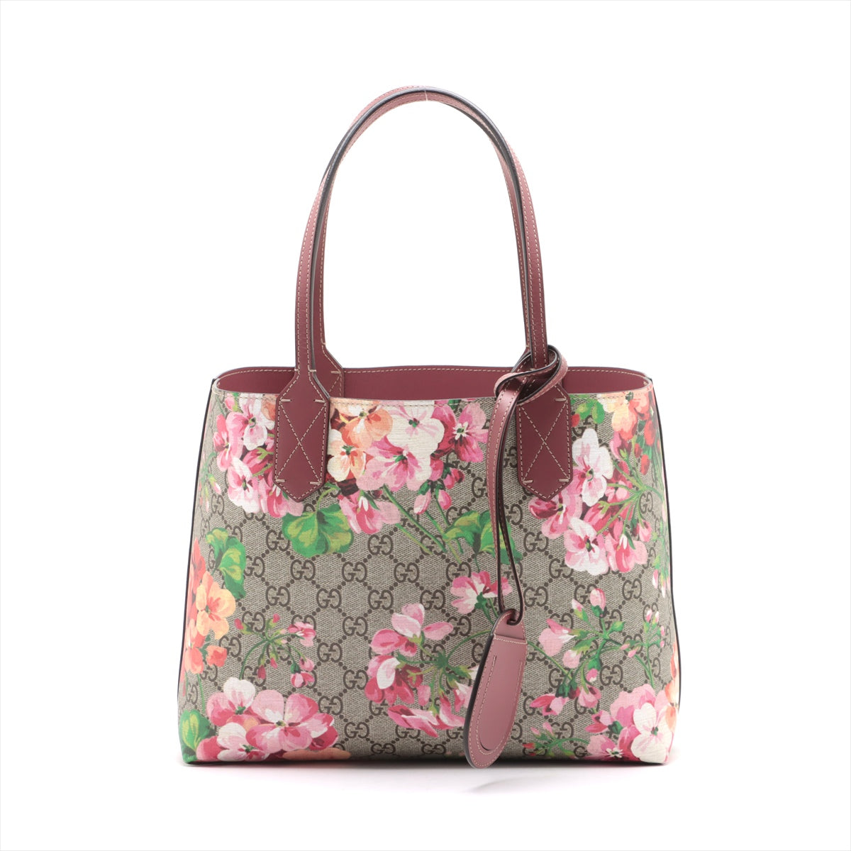 Gucci GG Logo Blooms Reversible Tote Bag Pink