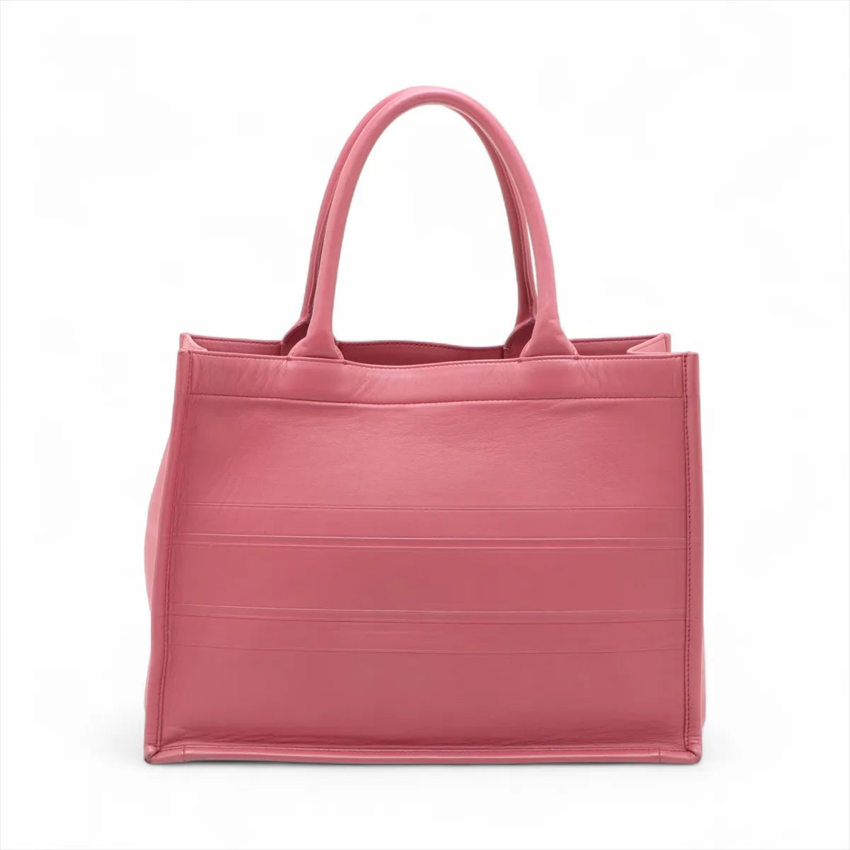 Christian Dior Book Tote Medium Leather Tote Bag Pink