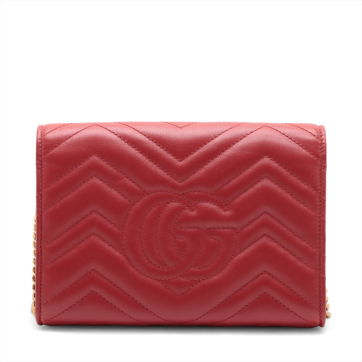 Gucci GG Marmont Leather Chain Wallet Bag Red * PREORDER *