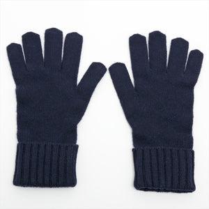 #1 Louis Vuitton Damier Gloves Cashmere Navy Blue    