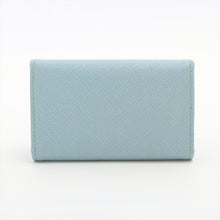 Load image into Gallery viewer, Prada Saffiano Leather Key Case Sky Blue