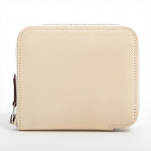 Load image into Gallery viewer, Hermès Azap Compact Veau Epsom Coin Case Cream