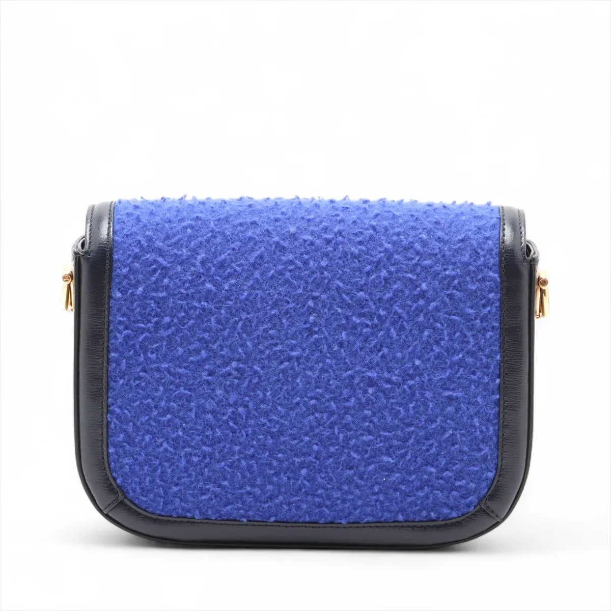 Gucci Horsebit 1955 Wool Leather Two-Way Shoulder Bag Blue x Black