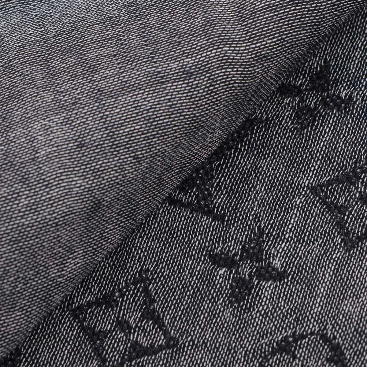 Louis Vuitton Monogram Wool & Silk Scarf Navy
