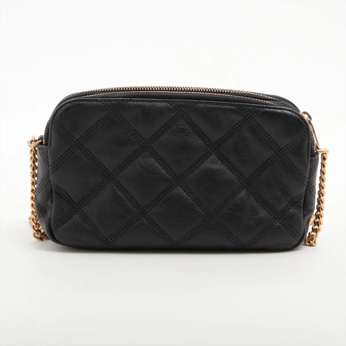 Saint Laurent Paris Becky Leather Chain Shoulder Bag Black