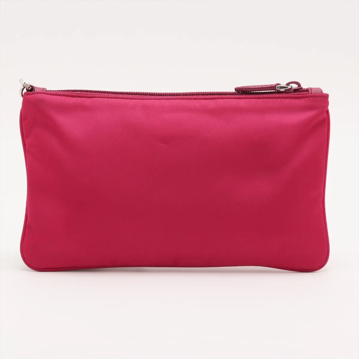 Prada Tessuto Nylon Leather Wristlet Red