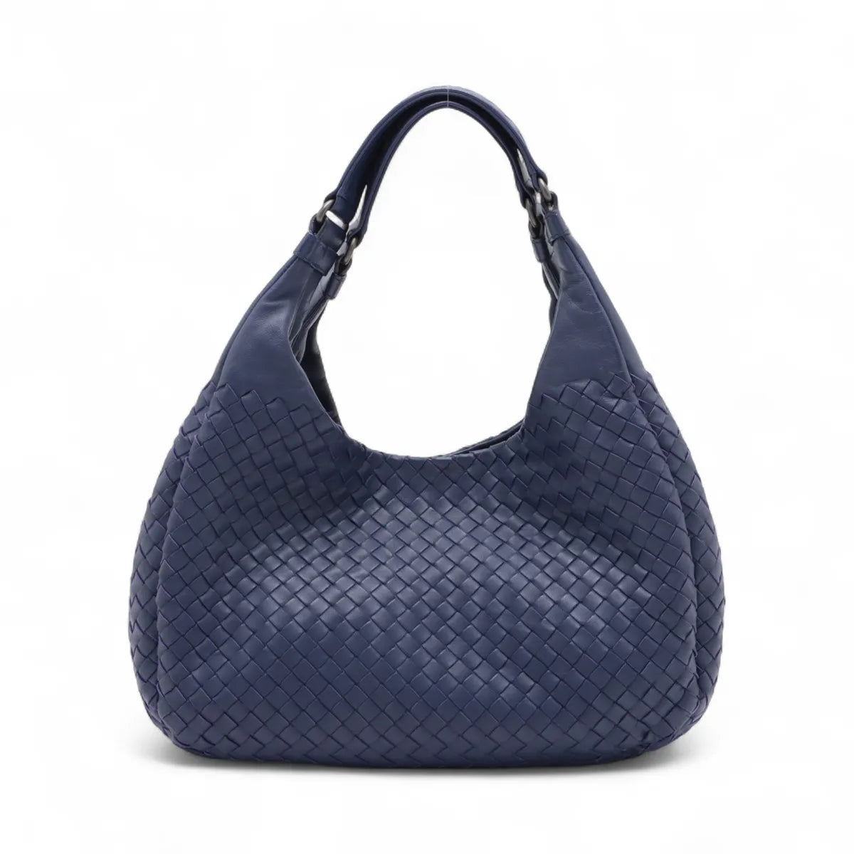 Bottega Veneta Intrecciato Campana Leather Handbag Purple