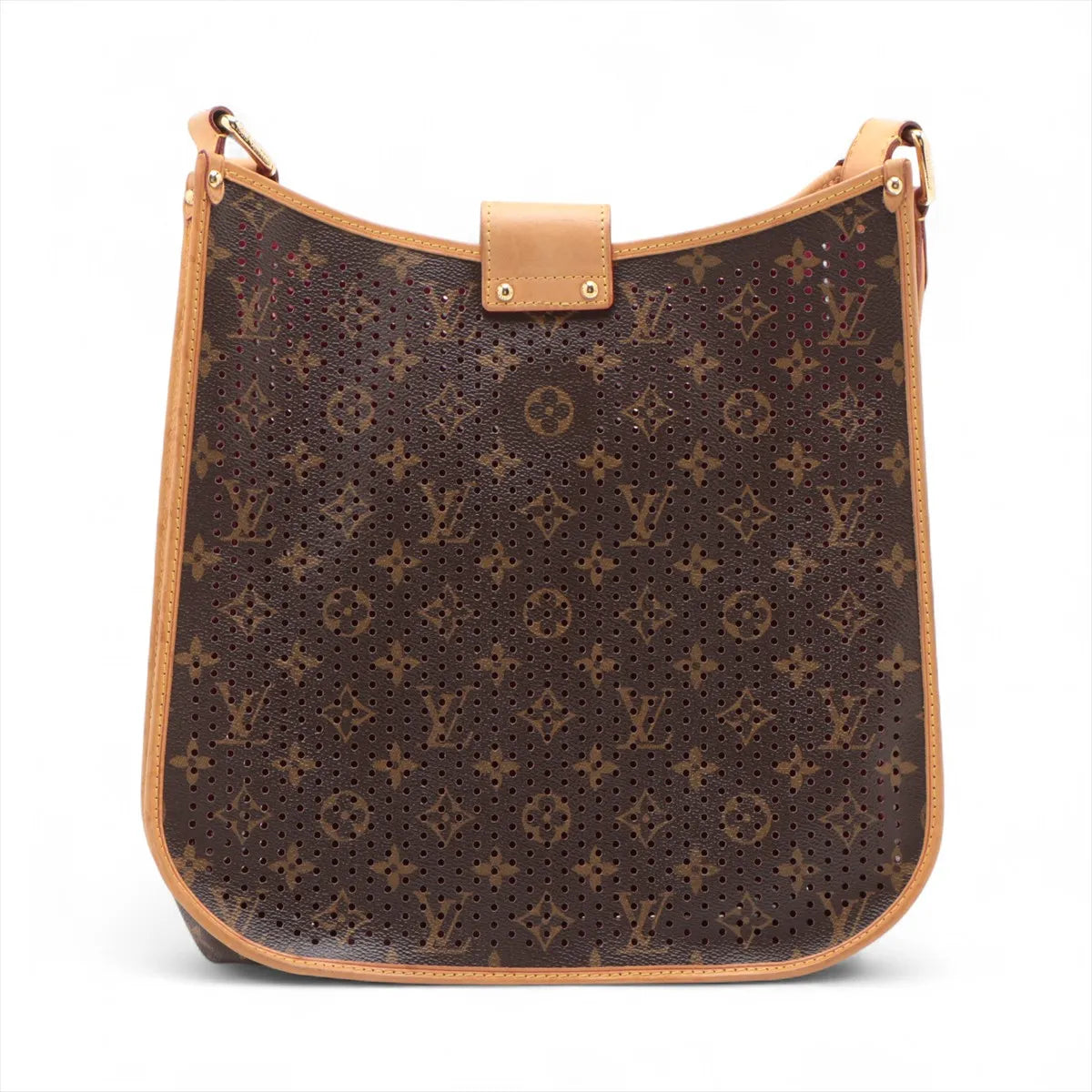 Louis Vuitton Monogram Perforated Musette Brown x Pink