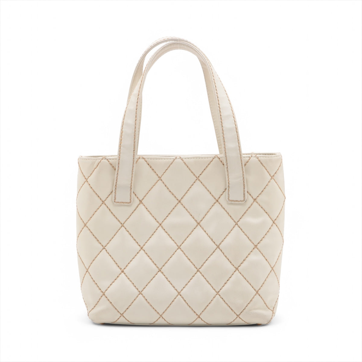 Chanel CC Logo Wild Stitch Leather Handbag White * PREORDER *
