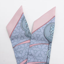 Load image into Gallery viewer, Hermes Violet Pink La Promenade du Matin Twilly Silk Scarf