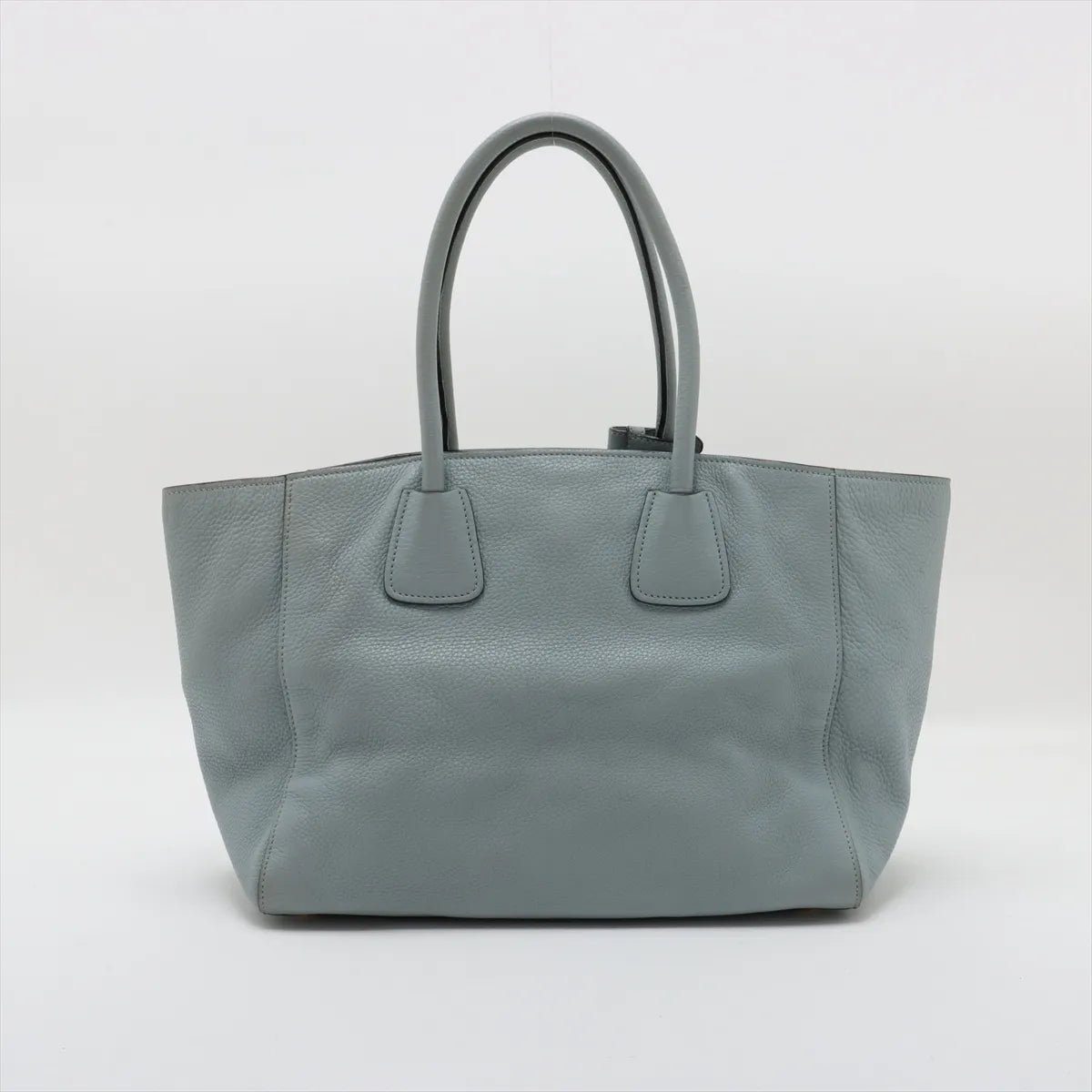 Prada Vitello Daino Leather Tote Bag Light Blue