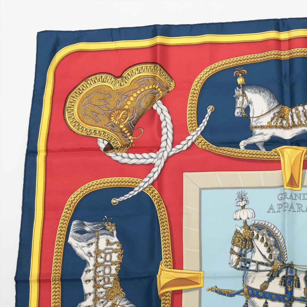 Hermès Carré 90 Grand Apparat Horses Scarf