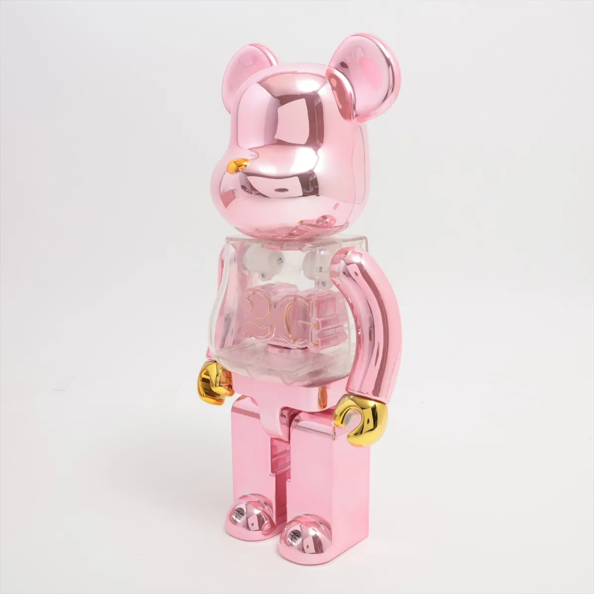 Bearbrick 2G Chrome Figurine 100% 400% Plastic Pink