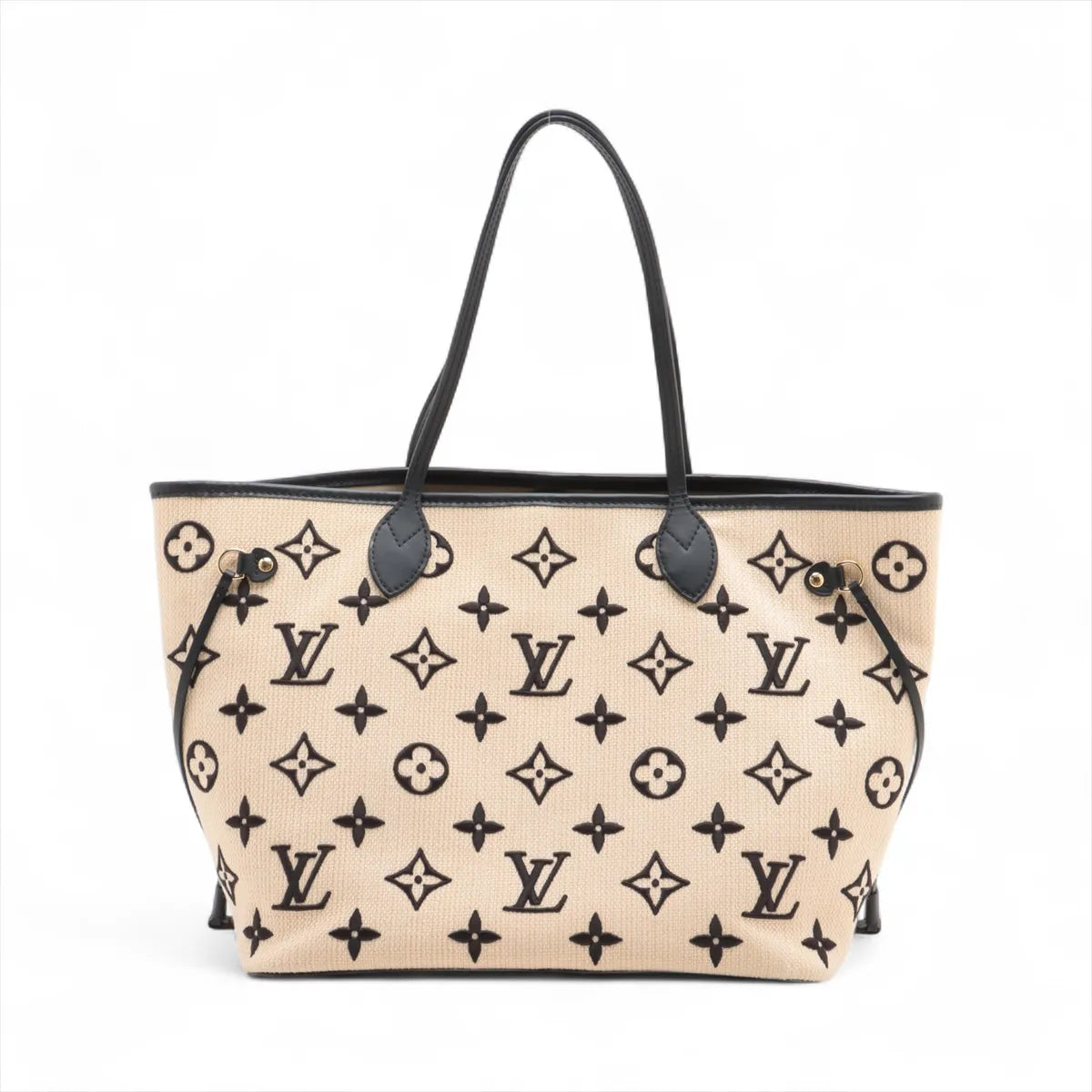 Louis Vuitton By The Pool Neverfull MM Beige x Black