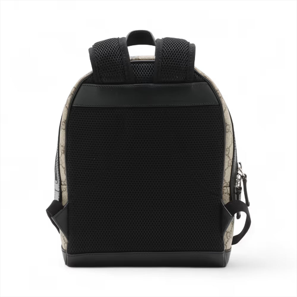 Gucci GG Supreme Backpack Beige x Black