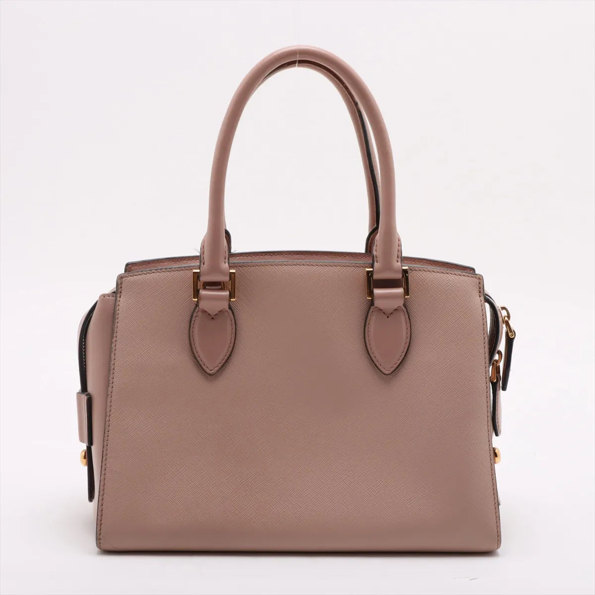 Prada Saffiano Leather Two-Way Handbag Pink