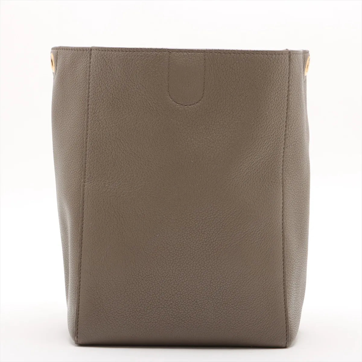 Celine Sangle Leather Small Bucket Shoulder Bag Beige