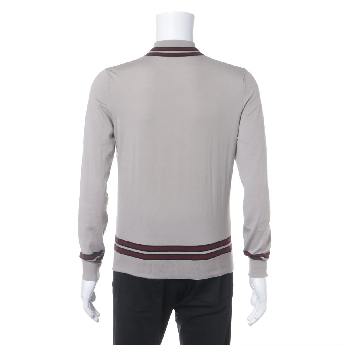 Hermes Cotton x Cashmere Knit Jacket Gray