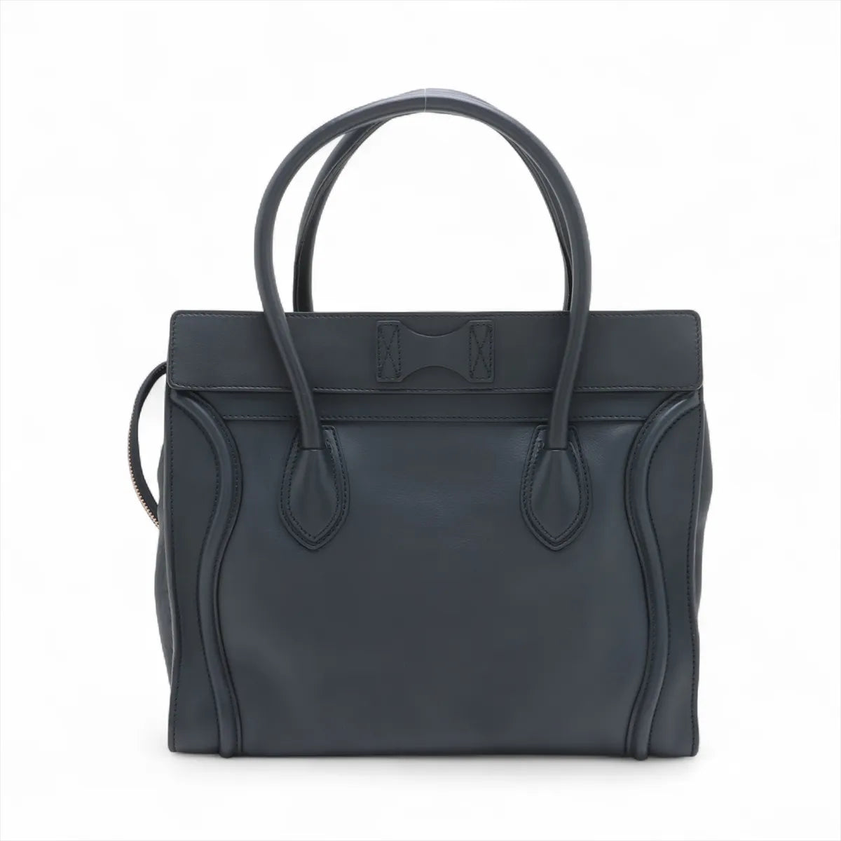 Celine Luggage Phantom Leather Handbag Navy Blue