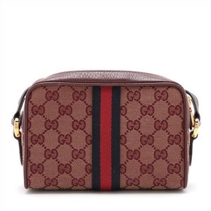 Gucci GG Canvas Ophidia Camera Bag Bordeaux