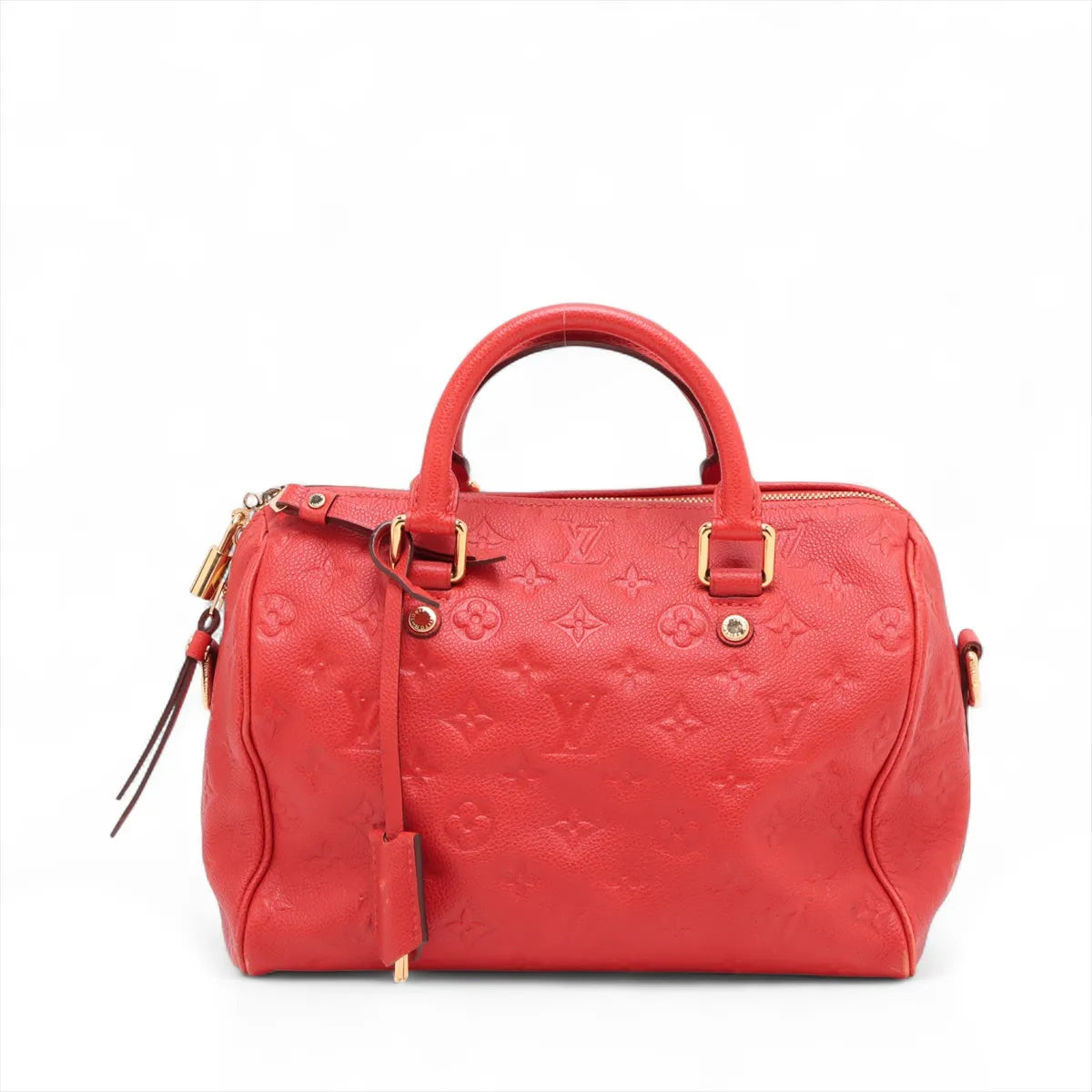 Louis Vuitton Monogram Empreinte Speedy Bandoulière 25 Red