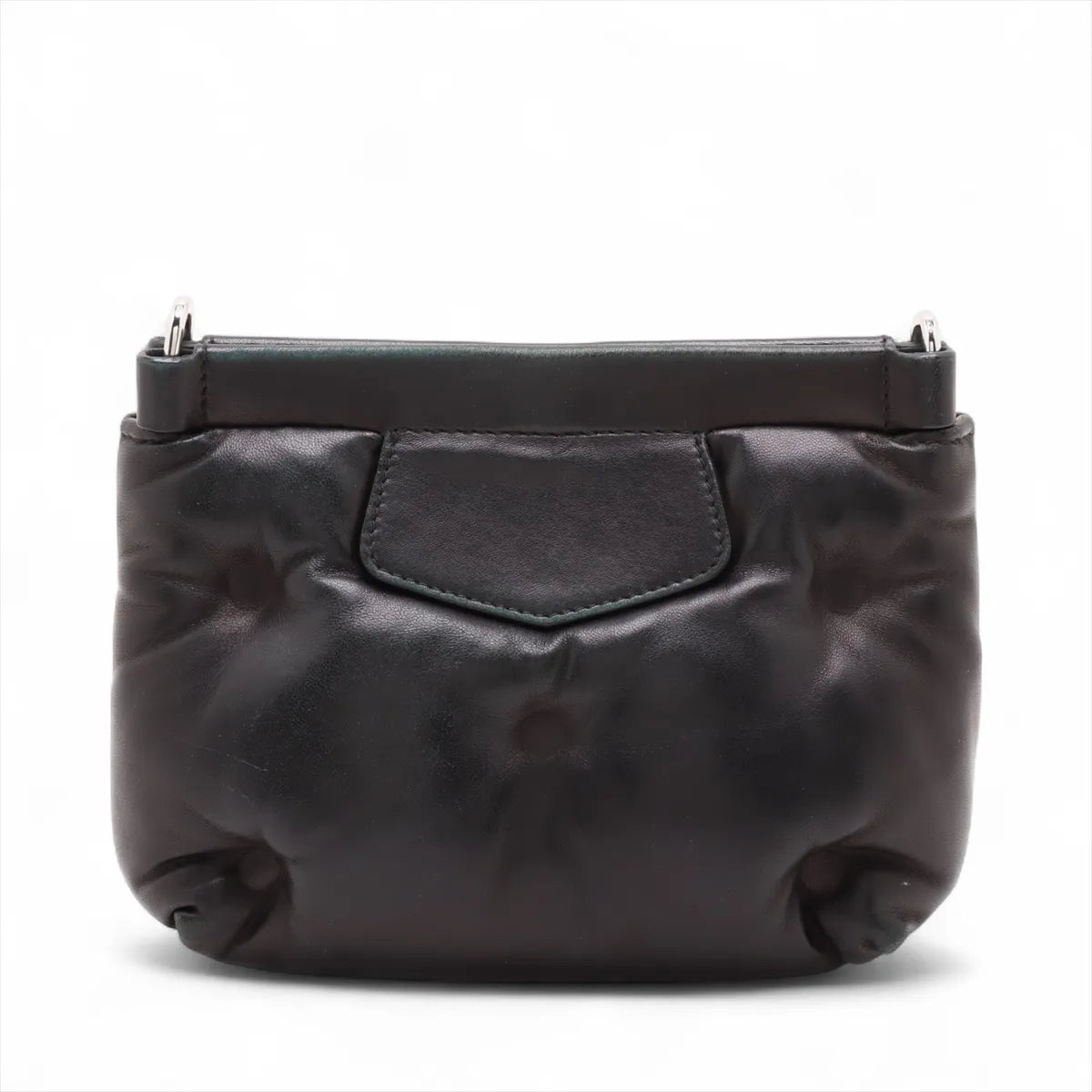 Maison Margiela Glam Slam Leather Chain Shoulder Bag Black