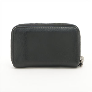 Gucci Double G  Leather Coin Purse Black