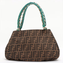 Load image into Gallery viewer, #1 Fendi Zucca Canvas Handbag Brown and Green