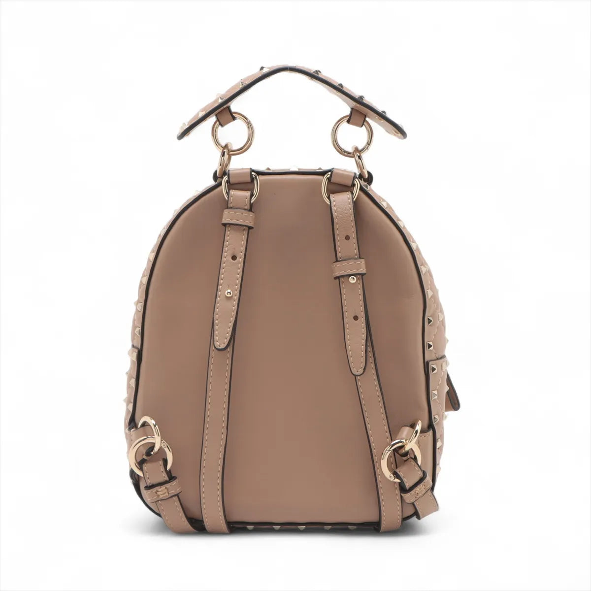 Valentino Matelasse Rockstud Backpack Dark Beige * PREORDER *