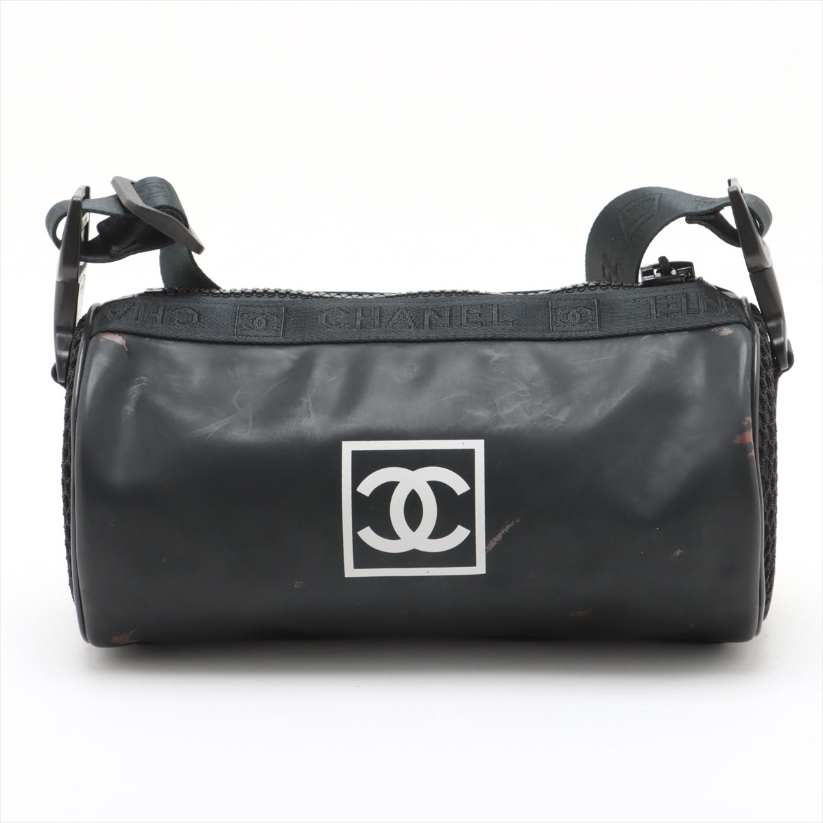 Chanel Sport Line Nylon x Rubber Sling Bag Black