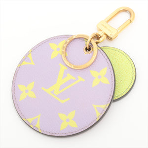 Top rated Louis Vuitton Monogram LV Giant Initial Illustre Bag Charm Lilac x Yellow