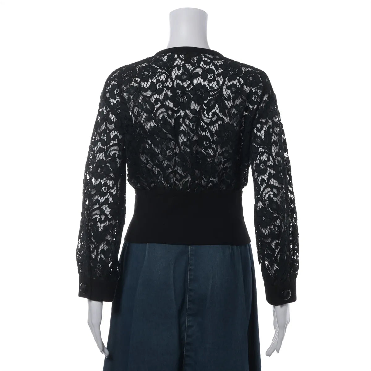Louis Vuitton Cotton Nylon Lace Jacket Black