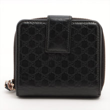 Load image into Gallery viewer, Gucci Micro Guccissima Leather Compact Wallet Black