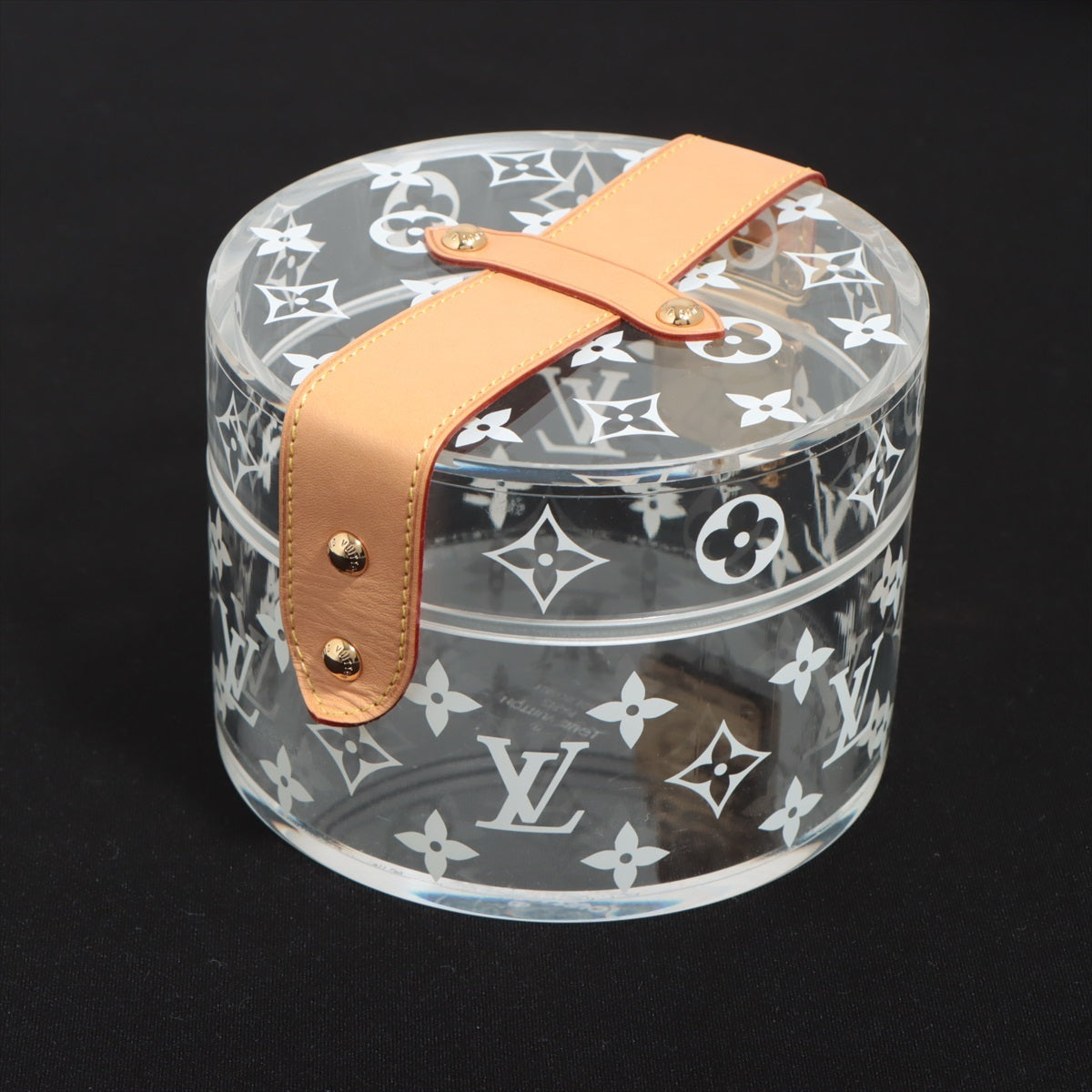 Louis Vuitton Monogram Clear Round Scott Box Plexiglass