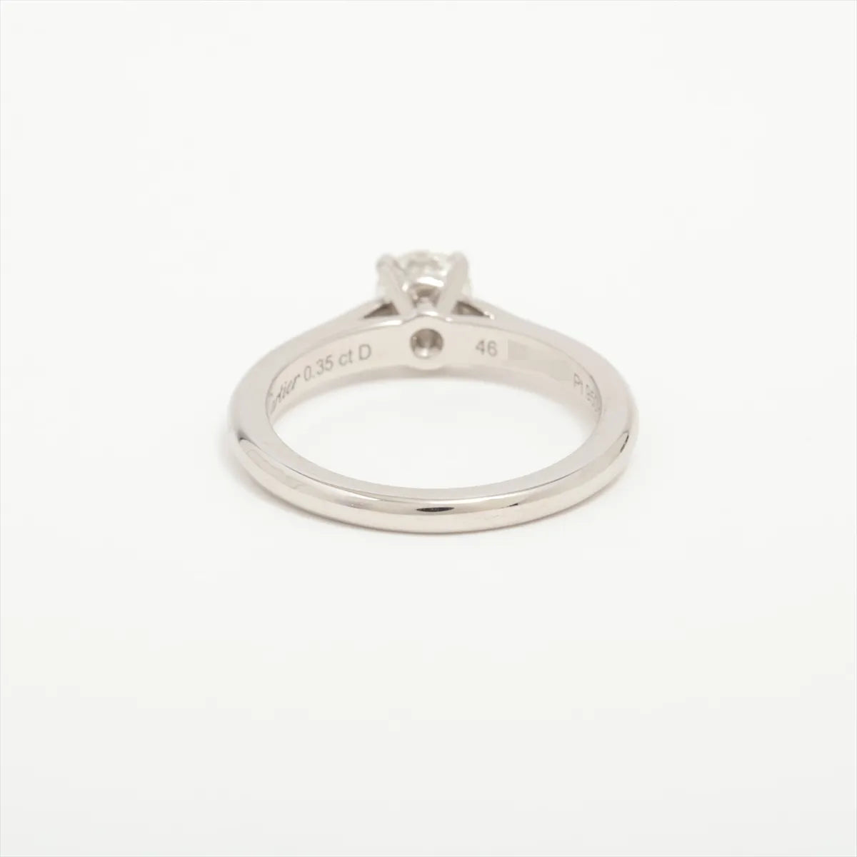 Cartier Solitaire 1895 Diamond Ring Platinum