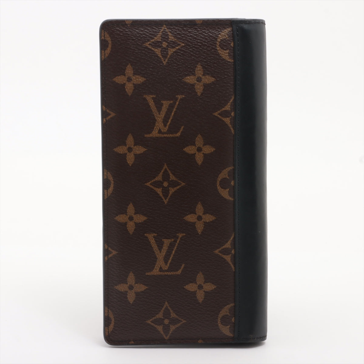 Louis Vuitton Monogram Brazza Long Wallet Brown x Black