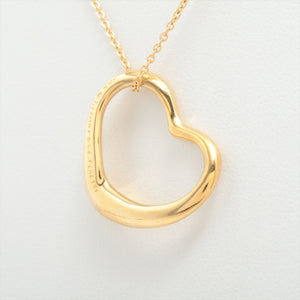 #1 Tiffany & Co. Open Heart Pendant Necklace Gold    