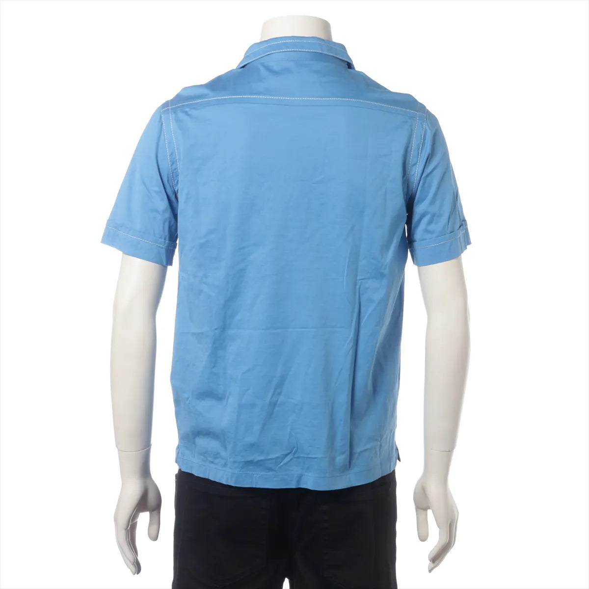 Prada Cotton Polo Shirt Blue
