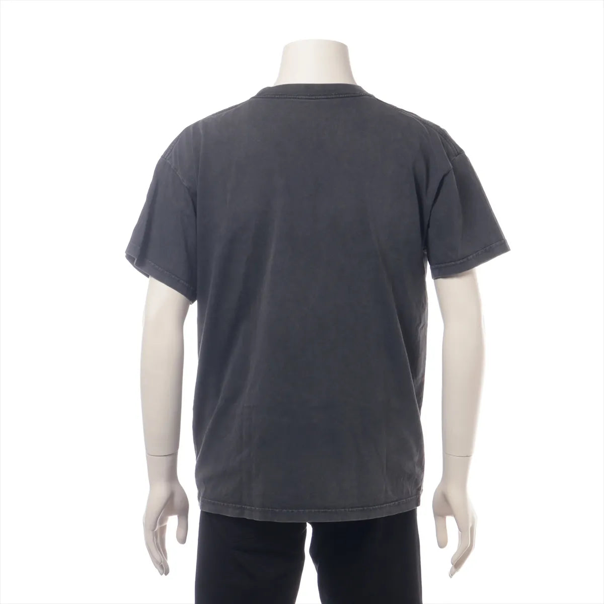 Balenciaga Logo Vintage Cotton T-shirt Gray